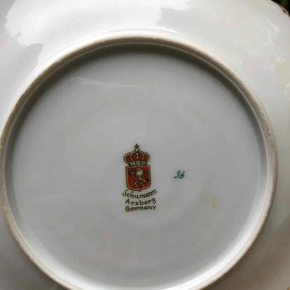 Set of Three (3) Vtg Schumann Germany Fruit Platter & Plates